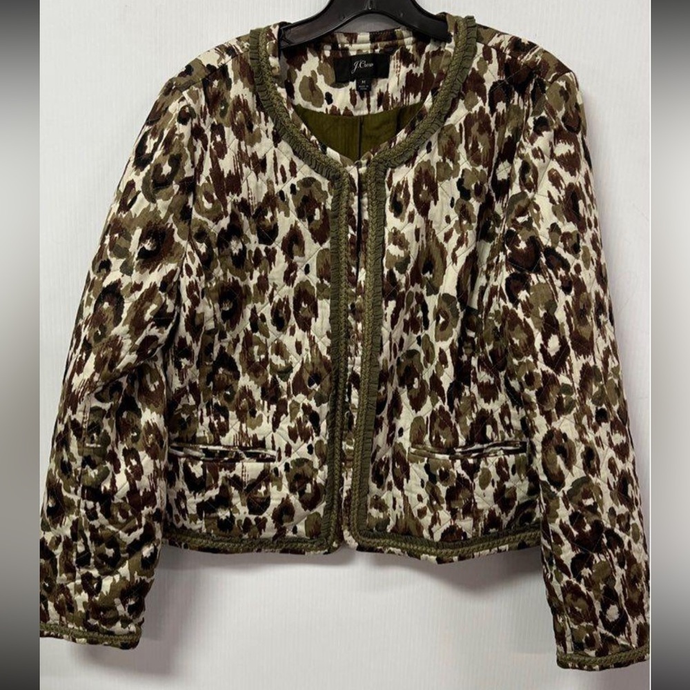 J. Crew green, Brown and Cream Blazer with Classic Design